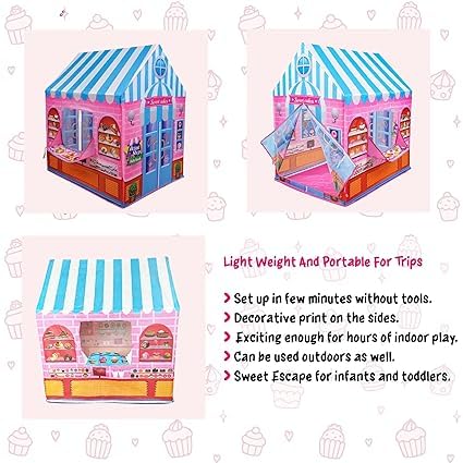 PANCHANI Playhouses Tent for Kids Outdoor and Indoor Kid Play House Castle Tent Toys, Play Tent for Kids Candy Playhouse Boys & Girls Indoor Outdoor Toy