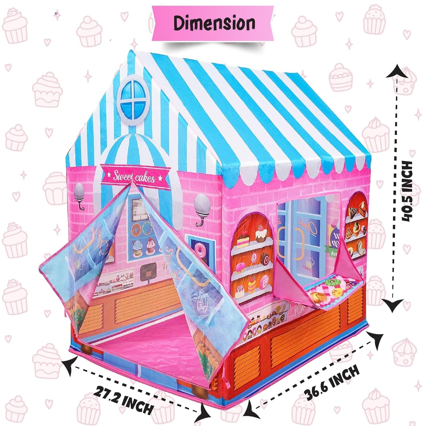 PANCHANI Playhouses Tent for Kids Outdoor and Indoor Kid Play House Castle Tent Toys, Play Tent for Kids Candy Playhouse Boys & Girls Indoor Outdoor Toy