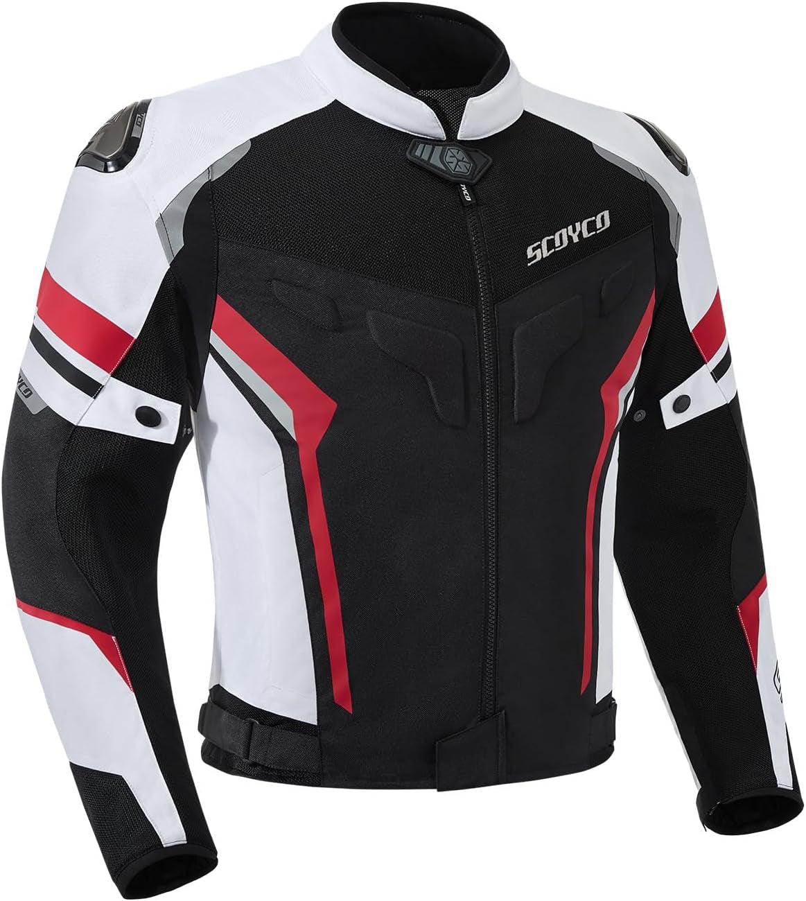 Motorcycle Jacket Men, CE Level 1 Breathable Mesh Motorcycle Riding Jacket with 7 PCS Protective Armored