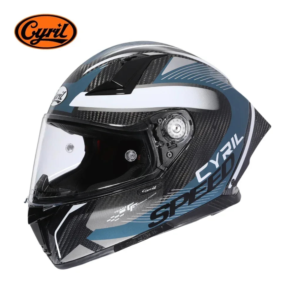 Unisex Lightweight Carbon Fiber Kevlar Full Face Motorcycle Street Bike Helmets Racing Helmet DOT ECE Approved  Casque Moto