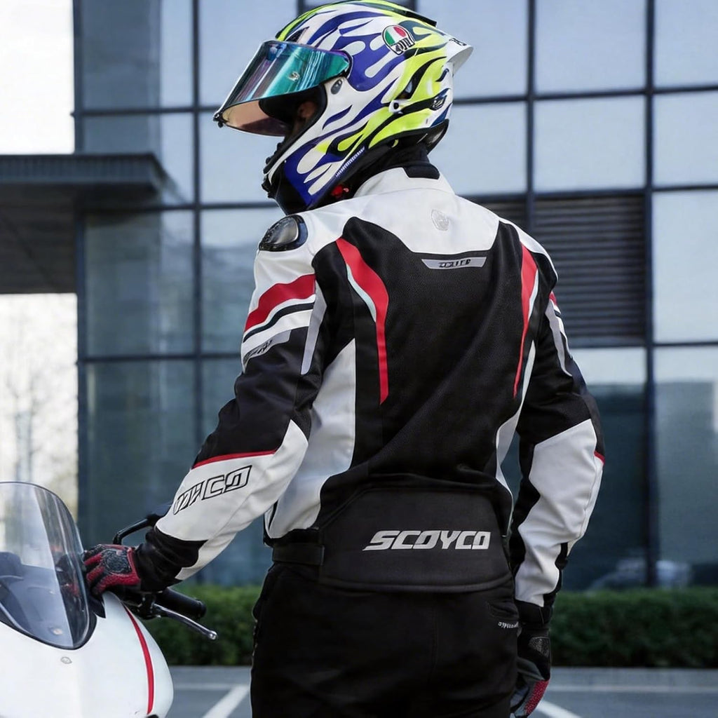 Motorcycle Jacket Men, CE Level 1 Breathable Mesh Motorcycle Riding Jacket with 7 PCS Protective Armored