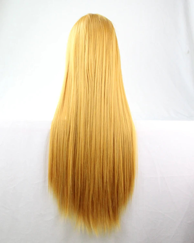 Synthetic Hair Wigs for Women Cosplay Wig 80 Cm Straight Long Light Purple Wig with Bangs Pink Red Blue Blonde Brown Black Green