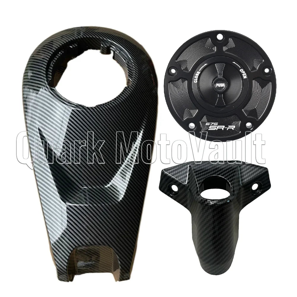 Motorcycle Fuel Tank Upper Guard Cover for for CFMOTO 675SRR 675SS CF 675 SRR SS Carbon Fiber Coating Fuel Tank Decorative Shell