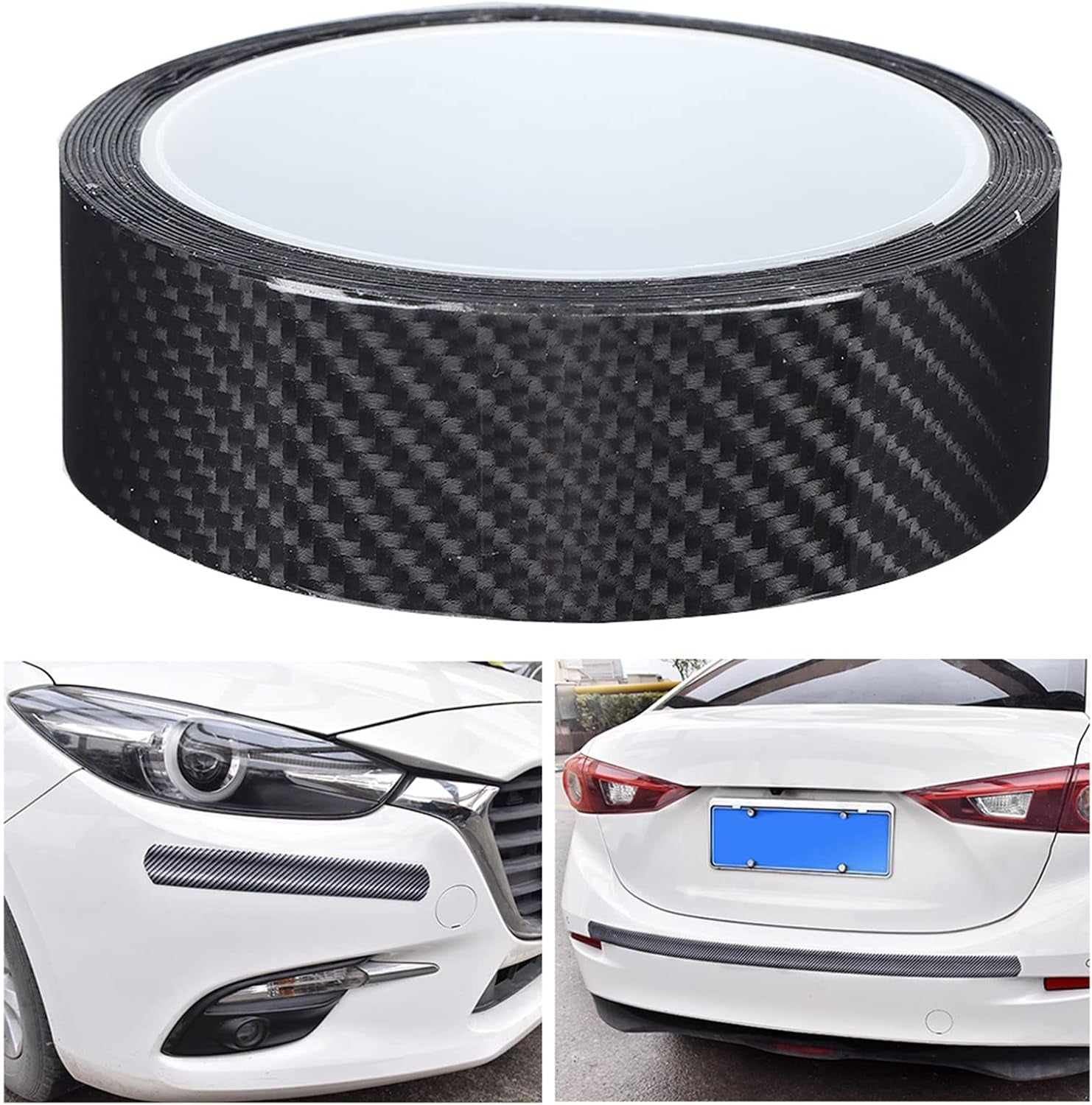 Black Carbon Fiber Strip Tape Protective Film(3cm*3m)