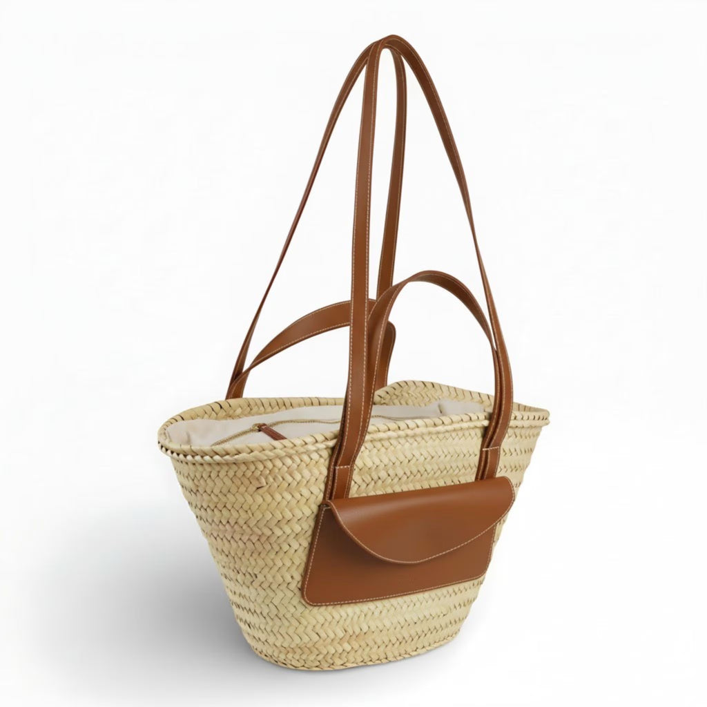 Straw Bag, Straw Basket, Natural Bag, Beach Bag, Handmade Bag, Morocco Bag, Moroccan Basket, Crossbody Bag, French Basket, Summer Bag