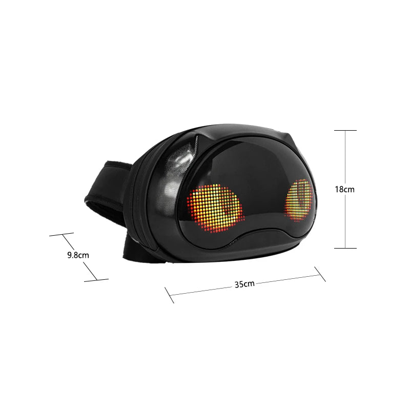 LED Smart Display Chest Bag Holiday Crossbody Bag Travel Crossbody Bag Waterproof Shoulder Bag Sports Waterproof Bag Bag Travel
