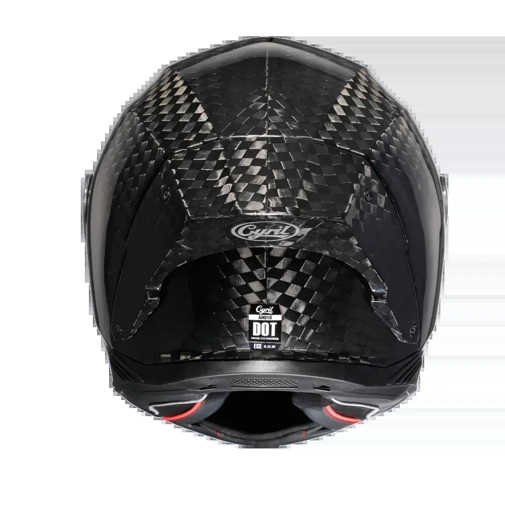 Unisex Lightweight Carbon Fiber Kevlar Full Face Motorcycle Street Bike Helmets Racing Helmet DOT ECE Approved  Casque Moto