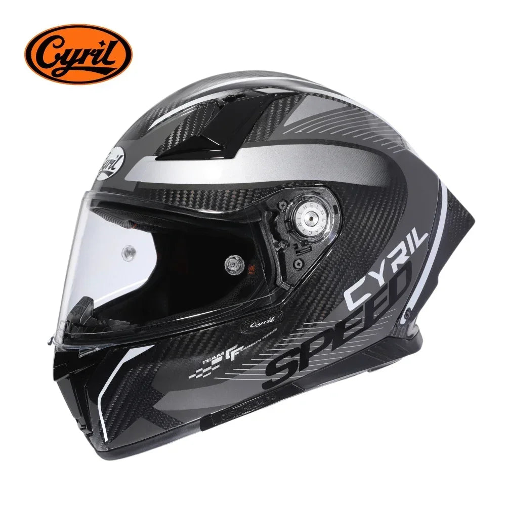 Unisex Lightweight Carbon Fiber Kevlar Full Face Motorcycle Street Bike Helmets Racing Helmet DOT ECE Approved  Casque Moto