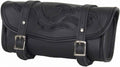 Motorcycle Tool Bag Leather Motorcycle Handlebar Bag Universal Motorcycle Fork Bag Saddlebags Sissy Bar Storage Tool Bag for Motorcycle