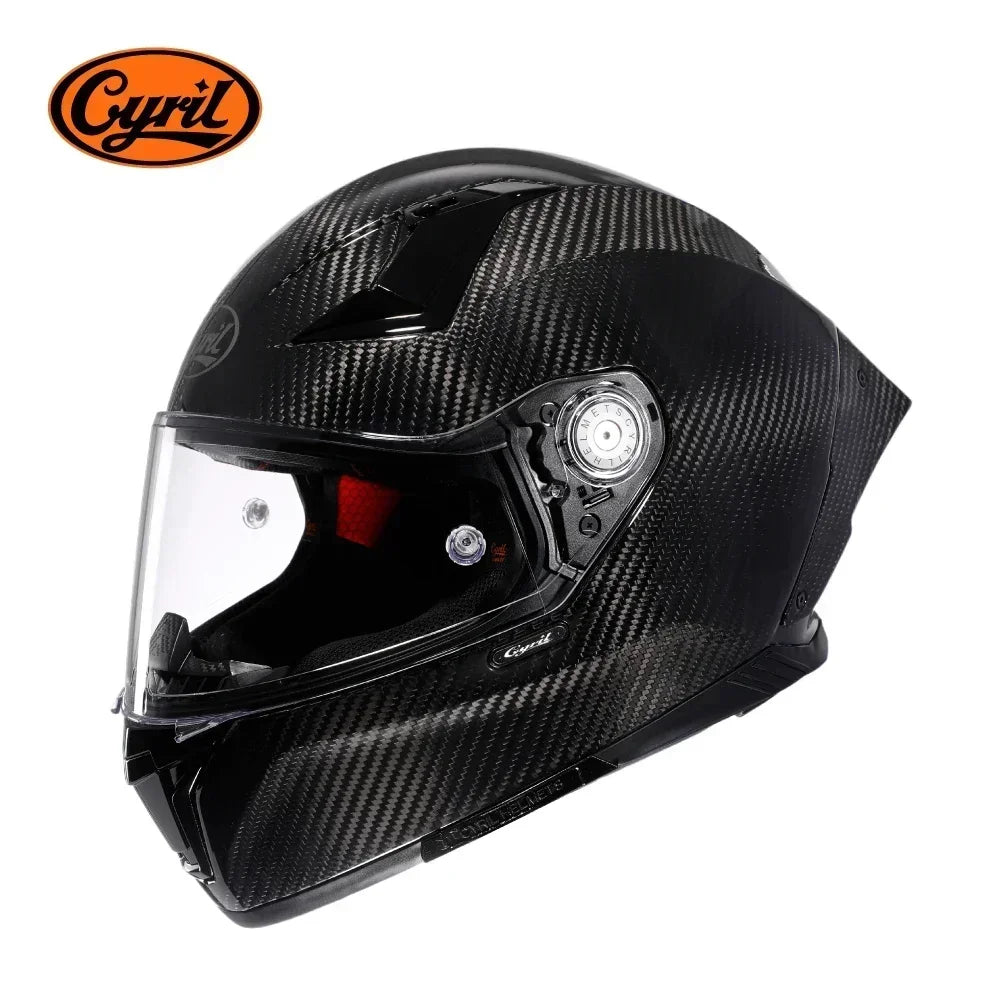 Unisex Lightweight Carbon Fiber Kevlar Full Face Motorcycle Street Bike Helmets Racing Helmet DOT ECE Approved  Casque Moto