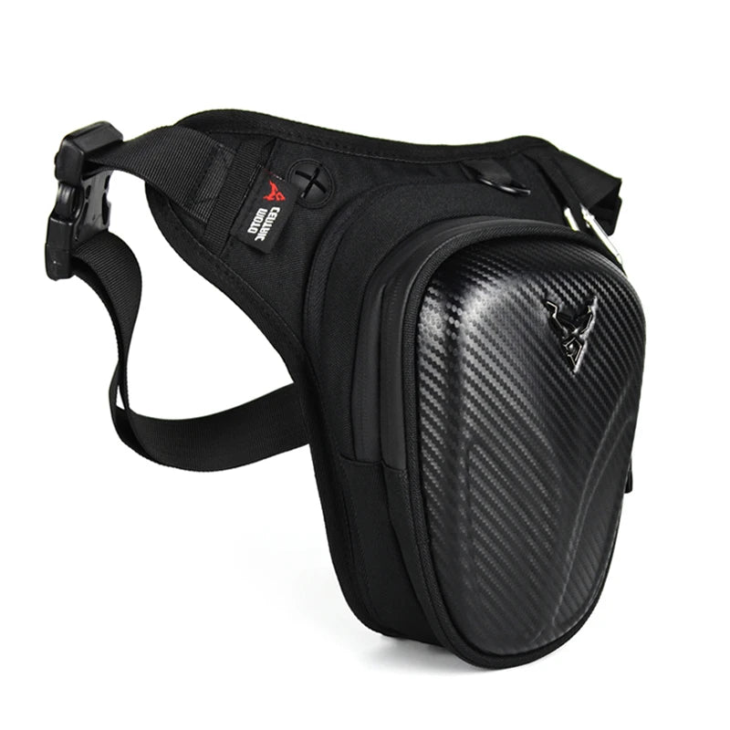 Motorcycle Leg Side Bag EVA Hard Shell Outdoor Casual Hiking Waist Bags Motorbike Mobile Phone Purse Hip Bum Pack Leg Bag