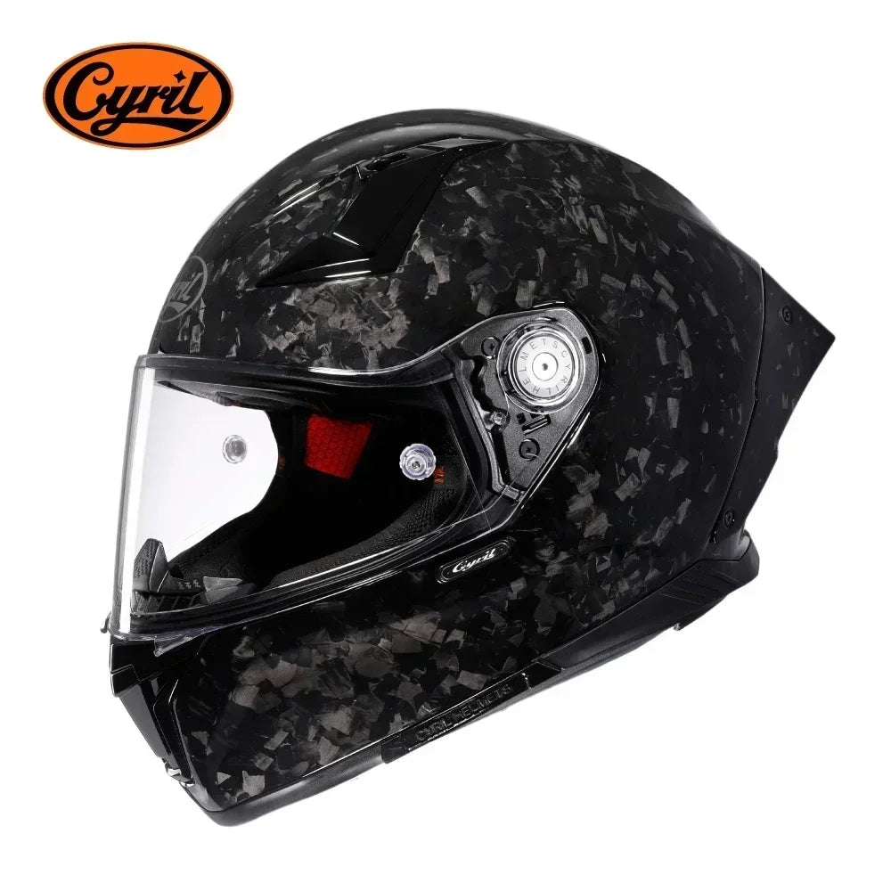 Unisex Lightweight Carbon Fiber Kevlar Full Face Motorcycle Street Bike Helmets Racing Helmet DOT ECE Approved  Casque Moto