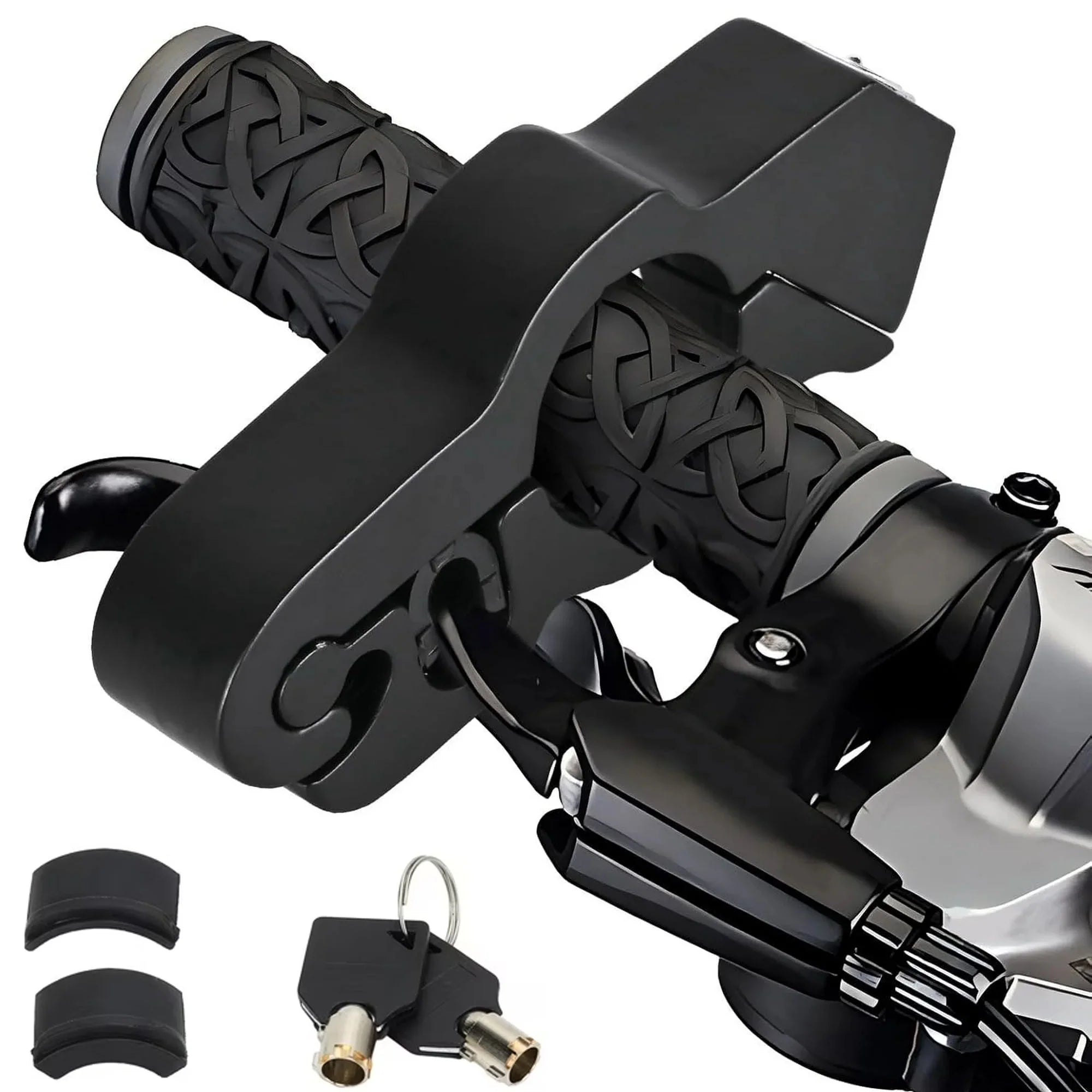 Motorcycle Locks anti Theft - Motorcycle Lock Heavy Duty for Grip Lock Throttle Lock Brake Locks anti Theft Motorcycle Locks Front Brake on Dirt Bike Moped Scooter Lock ATV & Motorcycle Accessories