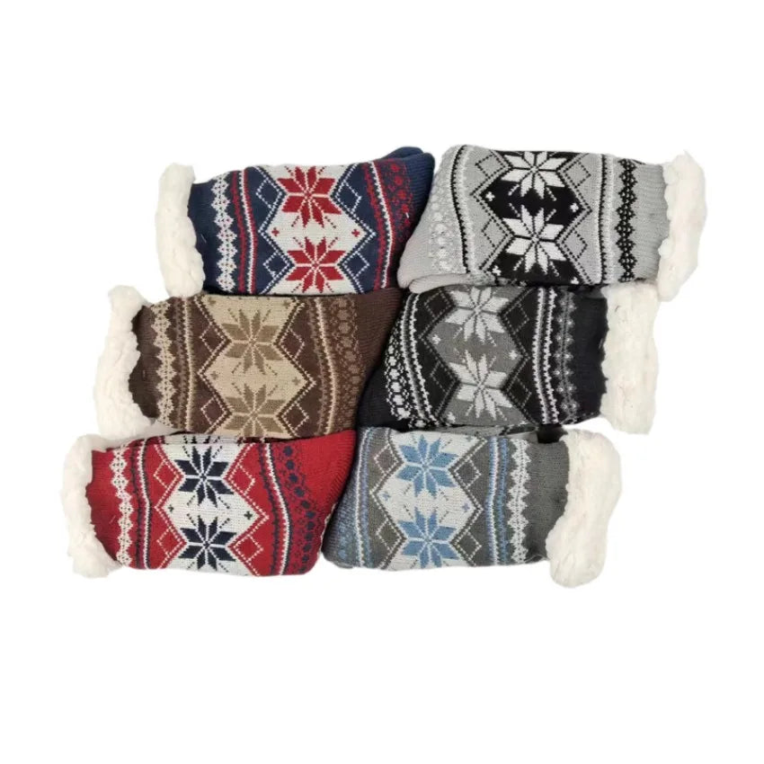 Winter Socks Mens Fluffy Warm Short plus Velvet Soft Thermal Non Slip Floor Fuzzy Sock Male Thickened Gifts 2023 New In