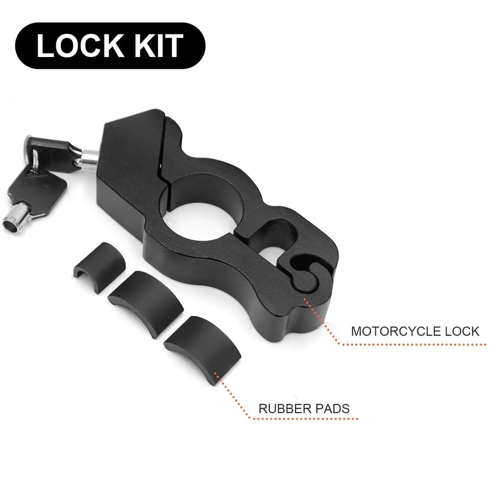 Motorcycle Locks anti Theft - Motorcycle Lock Heavy Duty for Grip Lock Throttle Lock Brake Locks anti Theft Motorcycle Locks Front Brake on Dirt Bike Moped Scooter Lock ATV & Motorcycle Accessories