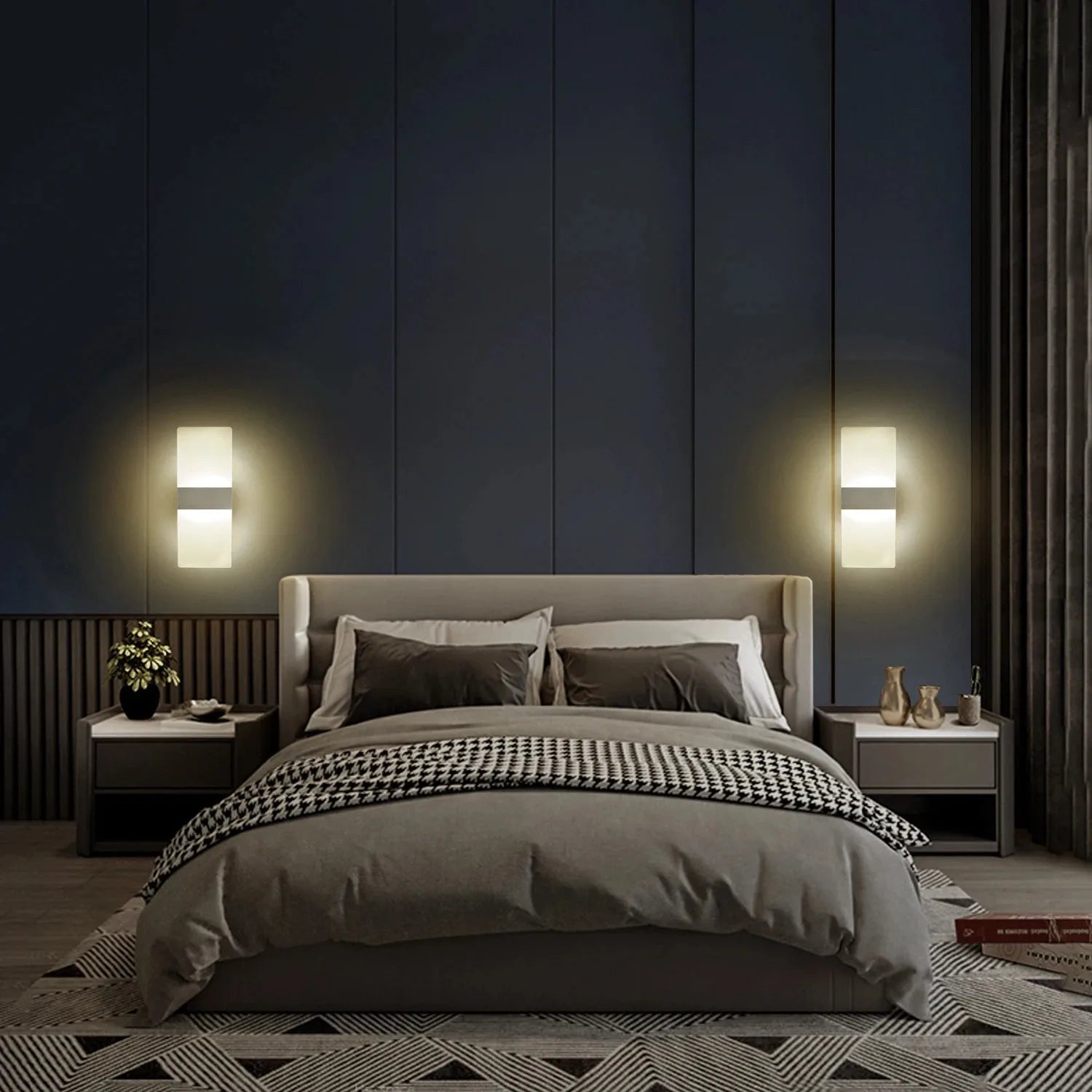Modern Wall Sconces Led Wall Light 6W/12W,Acrylic Wall Light Lighting,Suitable for Living Room Corridor Bedside Decoration