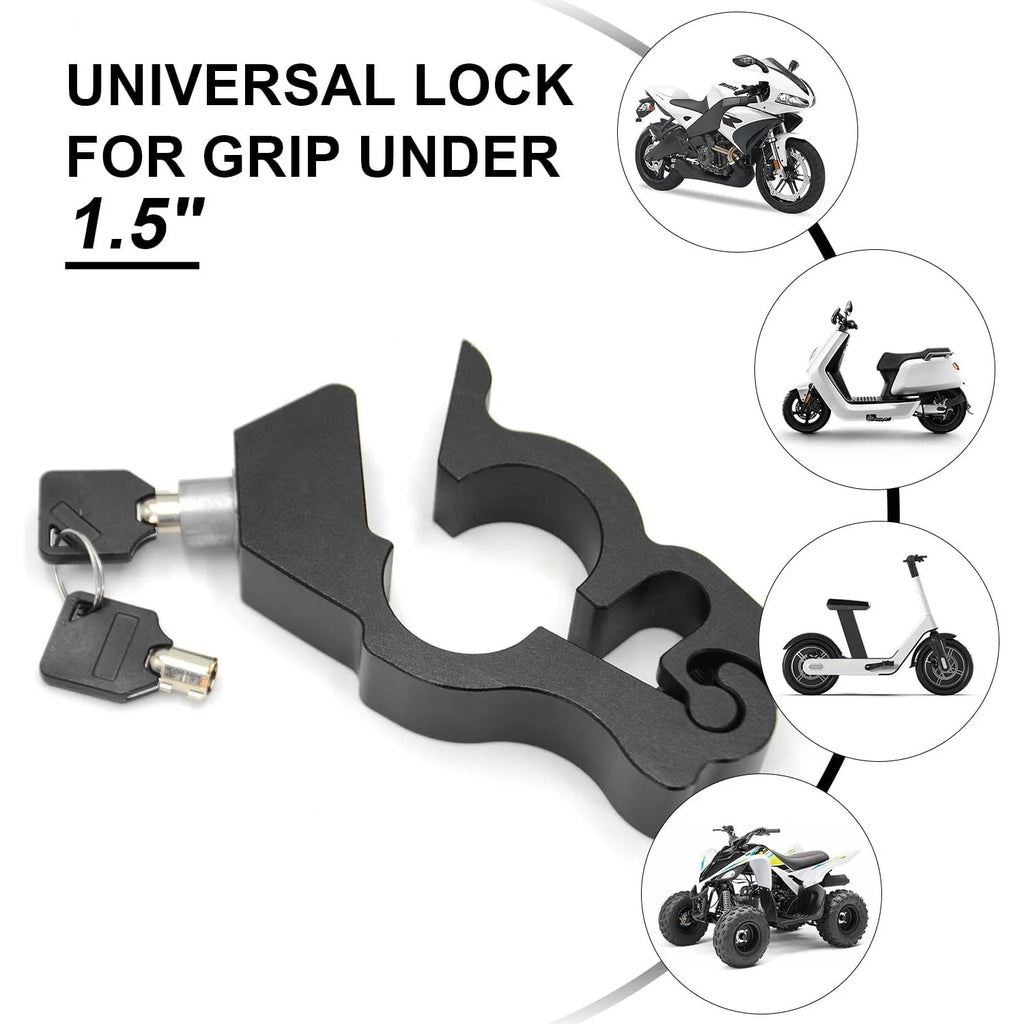 Motorcycle Locks anti Theft - Motorcycle Lock Heavy Duty for Grip Lock Throttle Lock Brake Locks anti Theft Motorcycle Locks Front Brake on Dirt Bike Moped Scooter Lock ATV & Motorcycle Accessories