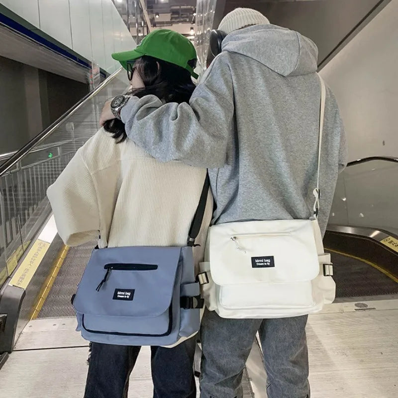 Crossbody Bags Large Capacity Sling Shoulder Bags Canvas School Bag Crossbody Bags Shoulder Bag for Men Messenger Bags