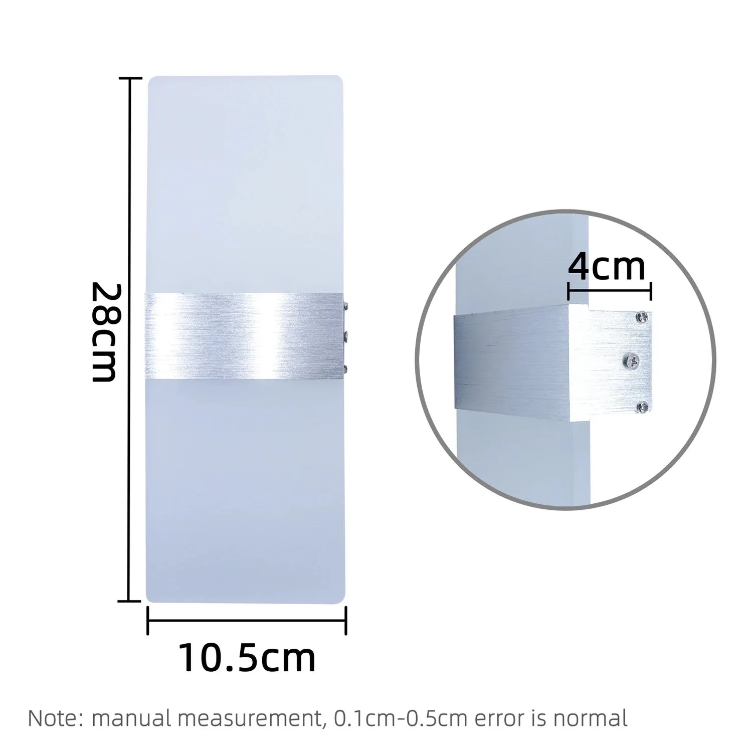 Modern Wall Sconces Led Wall Light 6W/12W,Acrylic Wall Light Lighting,Suitable for Living Room Corridor Bedside Decoration