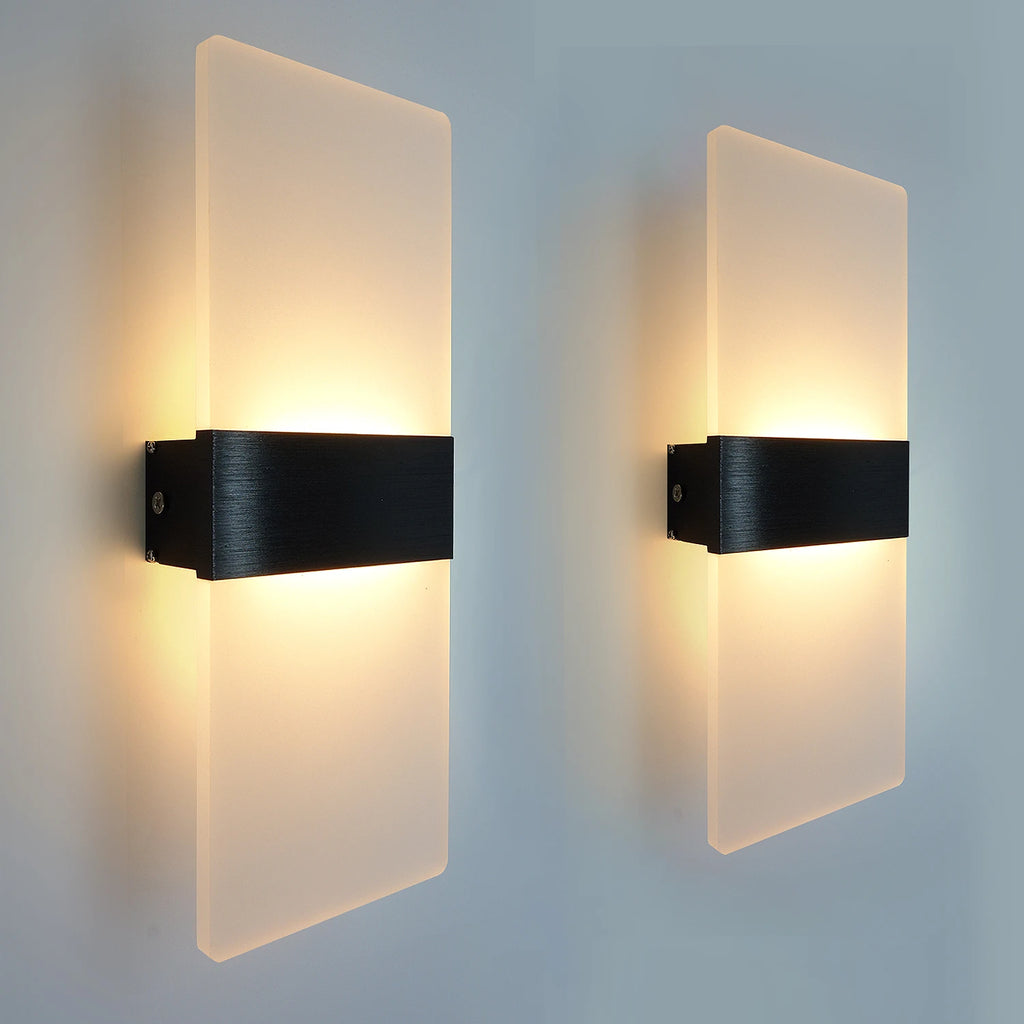Modern Wall Sconces Led Wall Light 6W/12W,Acrylic Wall Light Lighting,Suitable for Living Room Corridor Bedside Decoration