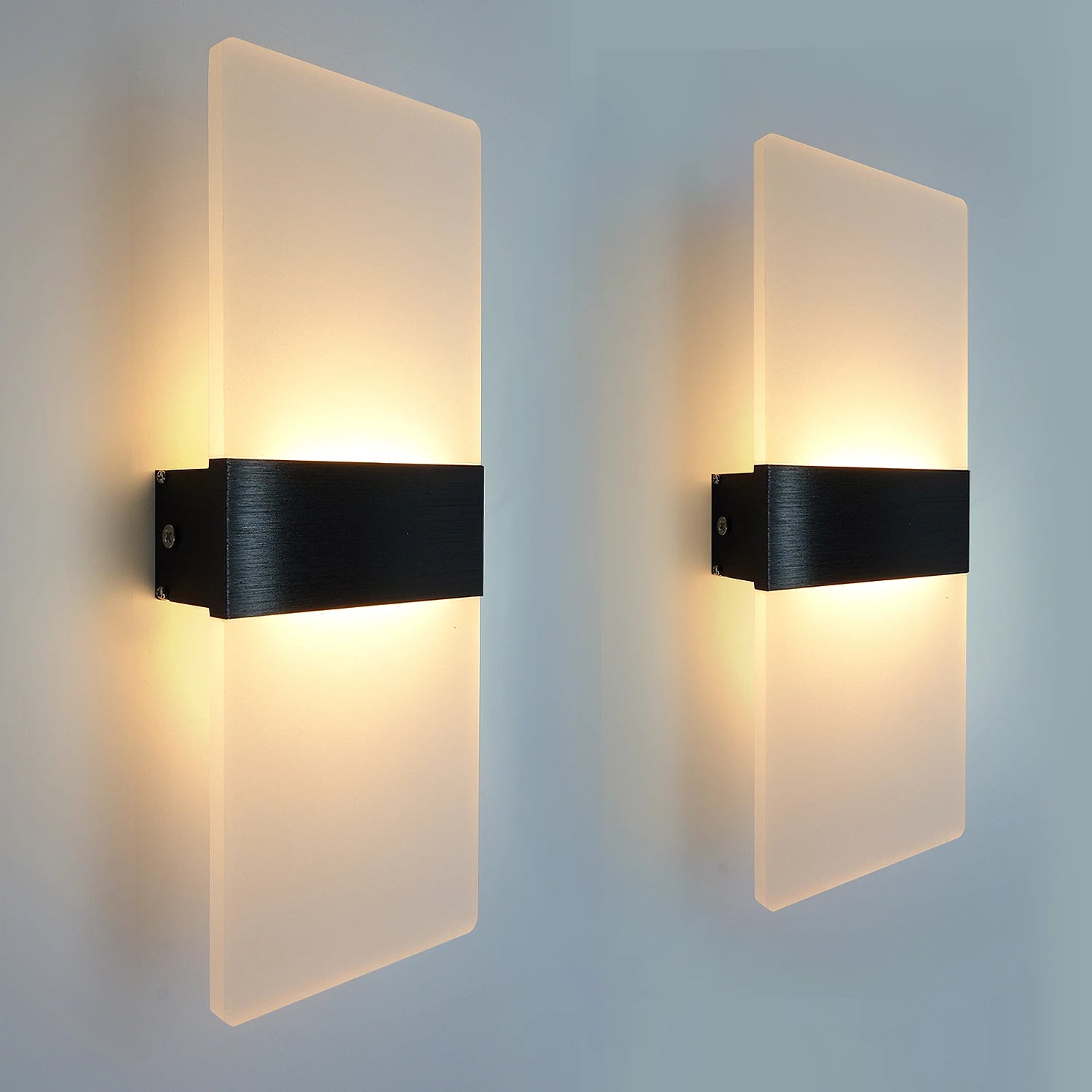 Modern Wall Sconces Led Wall Light 6W/12W,Acrylic Wall Light Lighting,Suitable for Living Room Corridor Bedside Decoration