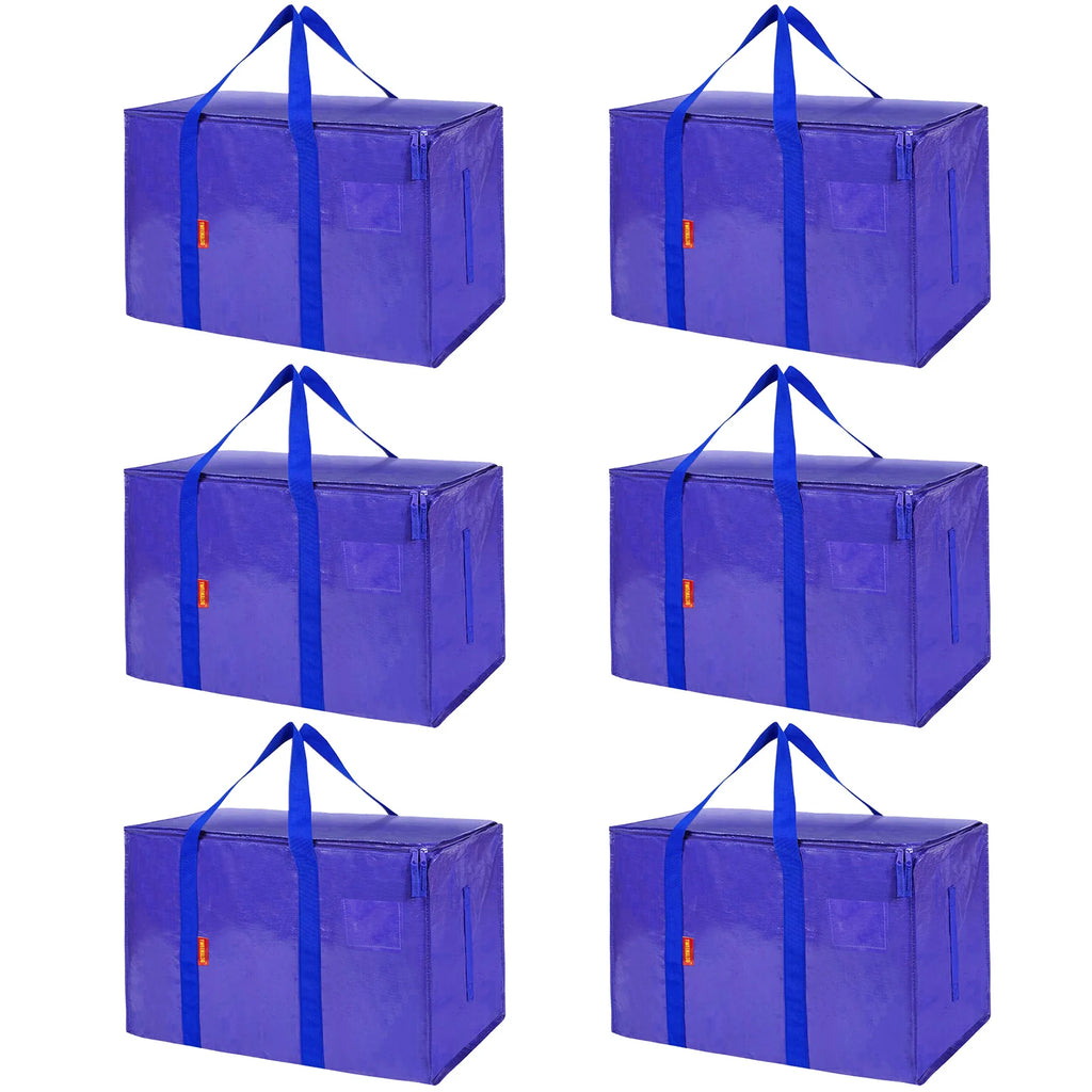 Large Moving Bags with Zippers Andhandles, Heavy Duty Storage Bags,College Move in Bags, Storage Bags