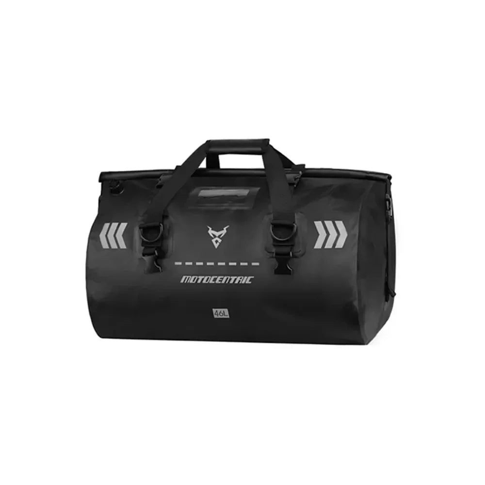 Motorcycle Tail Bag 46L Helmet Bag Waterproof Rear Seat Bag Rescue Bag Dry Duffel Bag Luggage Rear Rack Trunk Bag Storage Bag