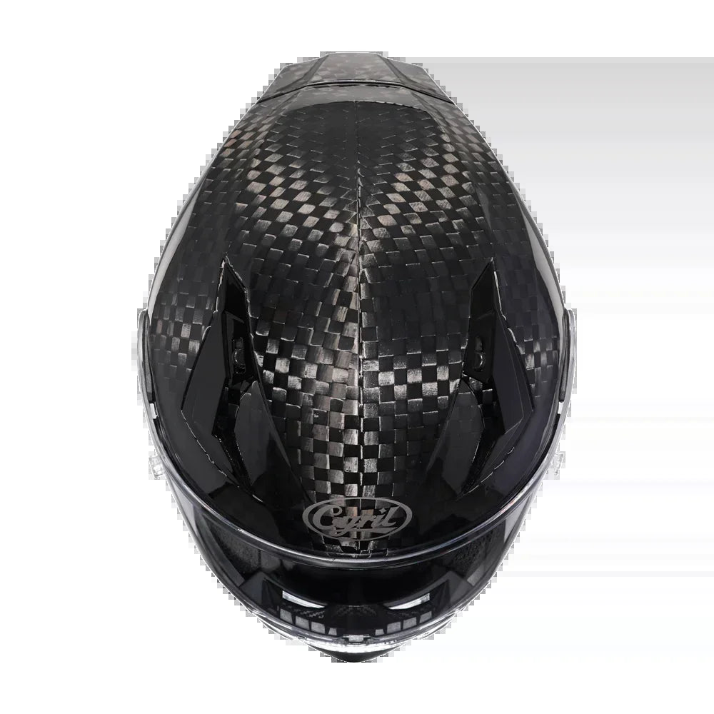 Unisex Lightweight Carbon Fiber Kevlar Full Face Motorcycle Street Bike Helmets Racing Helmet DOT ECE Approved  Casque Moto