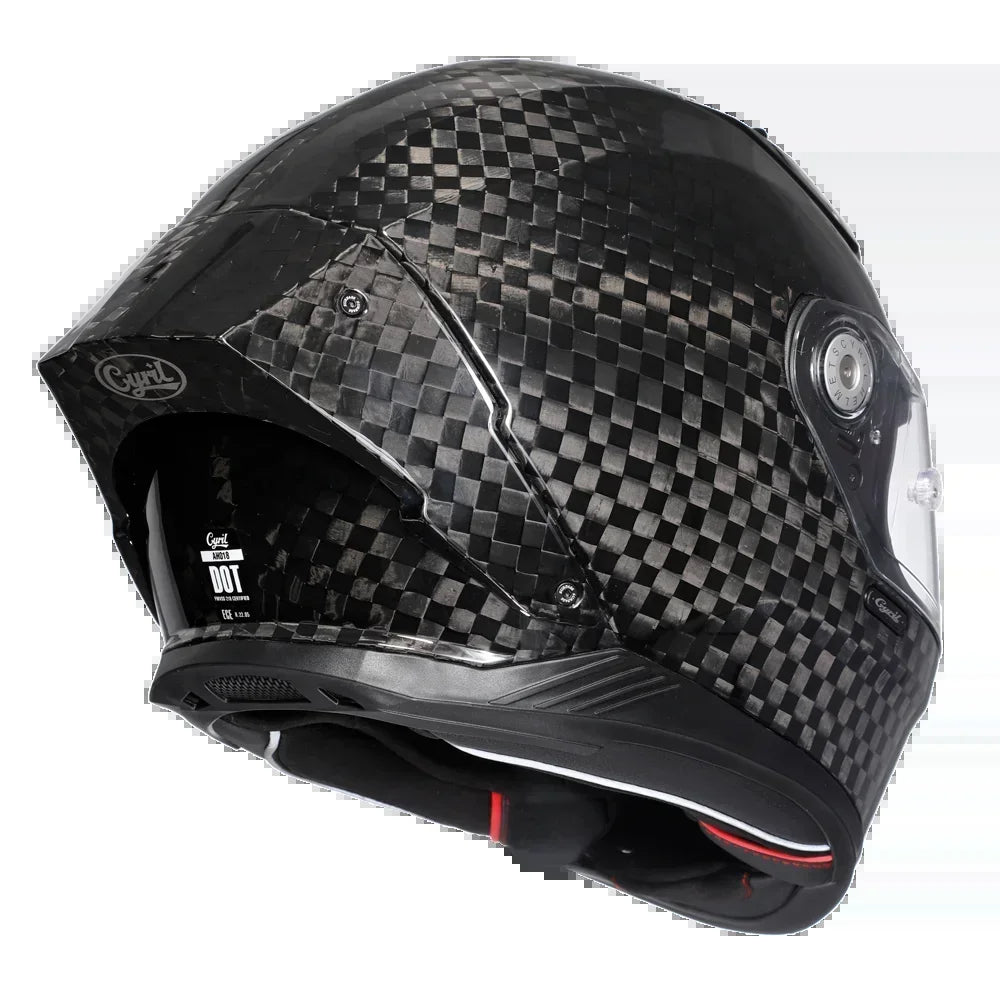 Unisex Lightweight Carbon Fiber Kevlar Full Face Motorcycle Street Bike Helmets Racing Helmet DOT ECE Approved  Casque Moto
