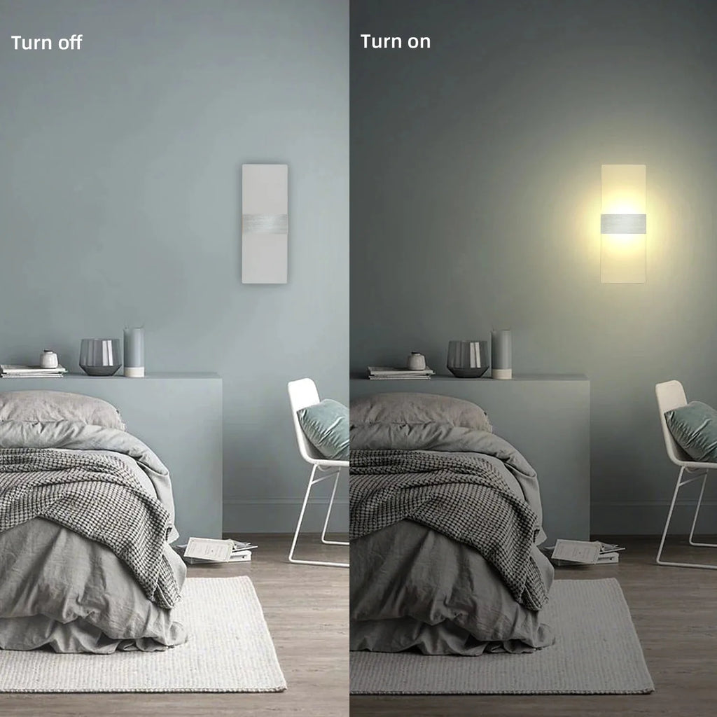 Modern Wall Sconces Led Wall Light 6W/12W,Acrylic Wall Light Lighting,Suitable for Living Room Corridor Bedside Decoration